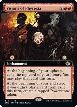 Visions of Phyrexia (Extended Art) (The Brothers' War) Light Play Foil