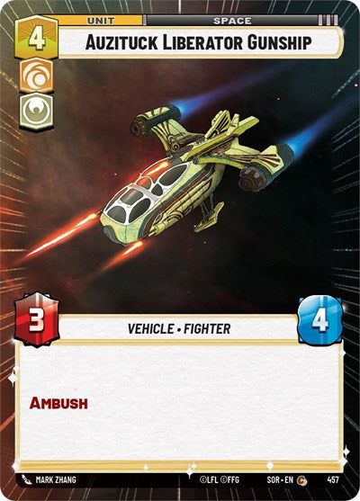 Auzituck Liberator Gunship (Hyperspace) (Spark of Rebellion) Near Mint