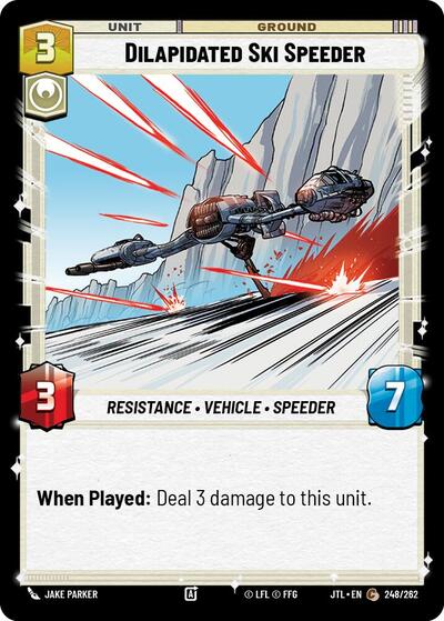 Dilapidated Ski Speeder (Jump to Lightspeed) Near Mint