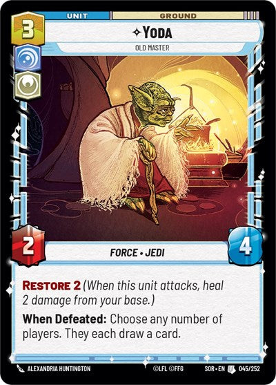 Yoda Old Master (Spark of Rebellion) Near Mint Foil