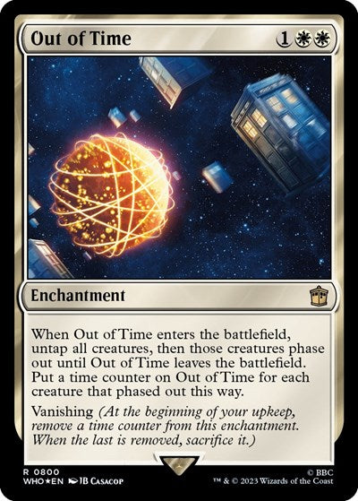 Out of Time (Surge Foil) (Universes Beyond: Doctor Who) Light Play Foil