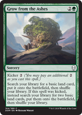 Grow from the Ashes (Dominaria) Medium Play Foil