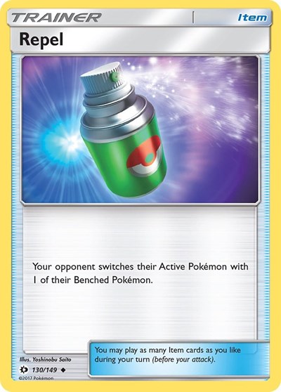Repel (SM Base Set) Light Play Reverse Holofoil