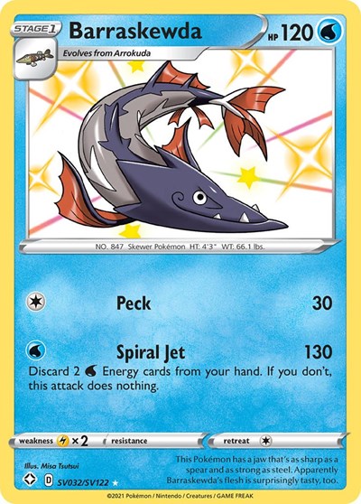Barraskewda (Shining Fates: Shiny Vault) Near Mint Holofoil