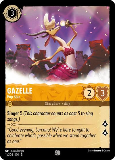 Gazelle - Pop Star (Shimmering Skies) Near Mint Cold Foil