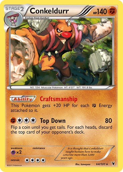 Conkeldurr (64) (Noble Victories) Light Play Holofoil