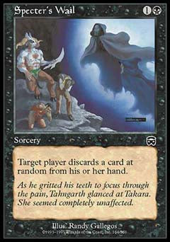 Specter's Wail (Mercadian Masques) Medium Play Foil
