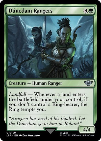 Dunedain Rangers (Universes Beyond: The Lord of the Rings: Tales of Middle-earth) Light Play Foil