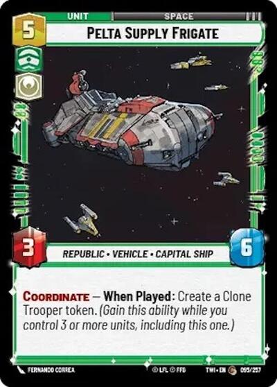 Pelta Supply Frigate (Twilight of the Republic) Near Mint