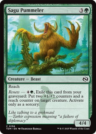 Sagu Pummeler (Tarkir: Dragonstorm) Near Mint