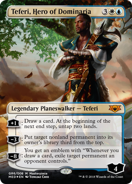 Teferi, Hero of Dominaria (Guilds of Ravnica Mythic Edition) Light Play Foil