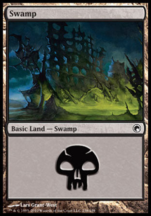 Swamp (238) (Scars of Mirrodin) Near Mint Foil