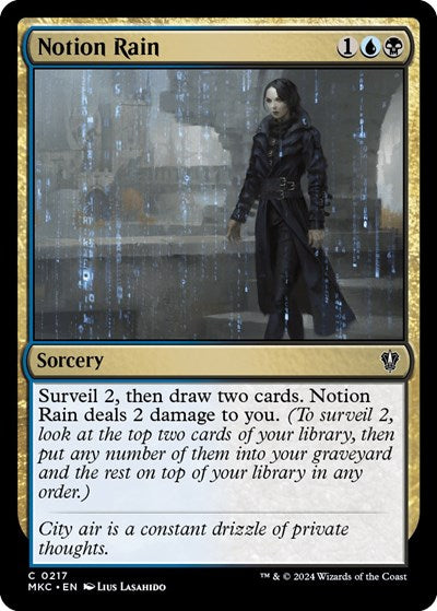 Notion Rain (Commander: Murders at Karlov Manor) Light Play