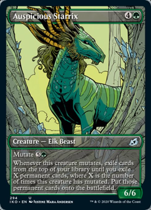 Auspicious Starrix (Showcase) (Ikoria: Lair of Behemoths) Light Play Foil