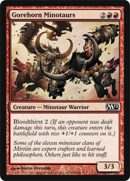 Gorehorn Minotaurs (Magic 2012 Core Set) Medium Play