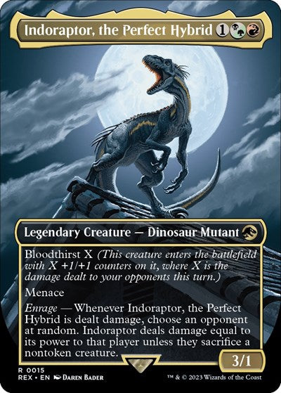 Indoraptor, the Perfect Hybrid (Borderless) (Universes Beyond: Jurassic World Collection) Near Mint Foil