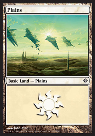 Plains (231) (Rise of the Eldrazi) Light Play Foil