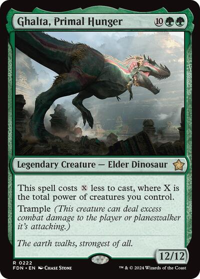 Ghalta, Primal Hunger (Foundations) Near Mint