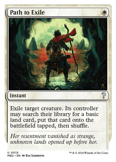 Path to Exile (White Border) (Mystery Booster 2) Light Play