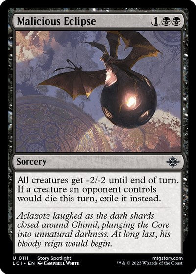 Malicious Eclipse (The Lost Caverns of Ixalan) Light Play