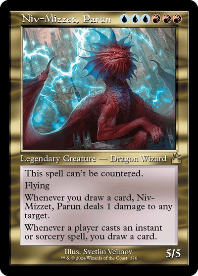 Niv-Mizzet, Parun (Retro Frame) (Ravnica Remastered) Light Play Foil