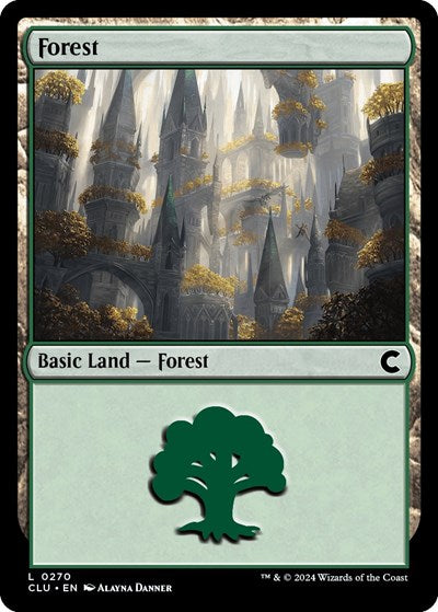Forest (0270) (Ravnica: Clue Edition) Light Play
