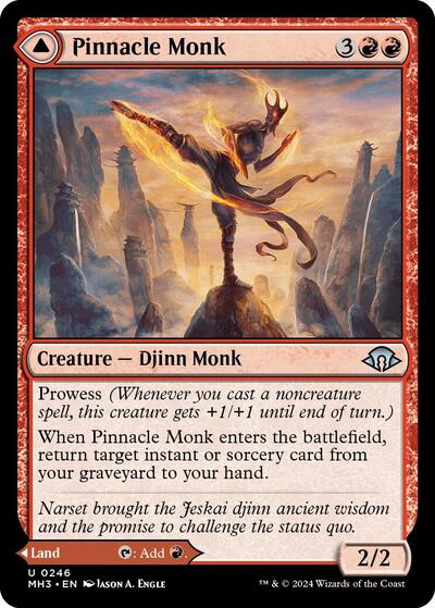 Pinnacle Monk (Modern Horizons 3) Damaged / Poor Foil