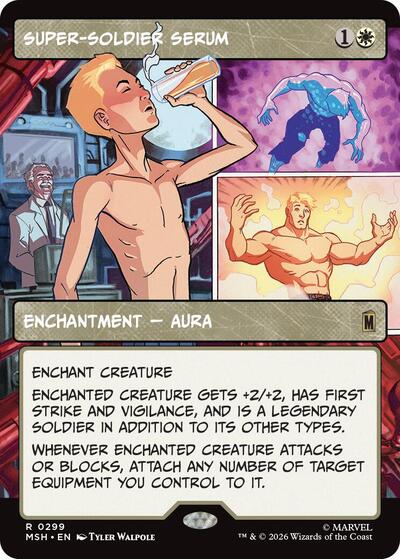 Super-Soldier Serum (Borderless) (Marvel Super Heroes) Light Play