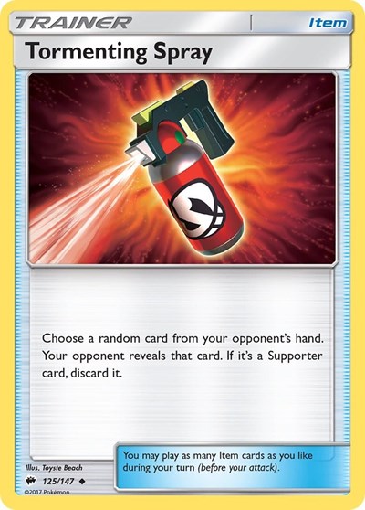 Tormenting Spray (SM - Burning Shadows) Light Play Reverse Holofoil