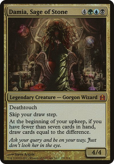Damia, Sage of Stone (Commander) (Oversize Cards) Near Mint Foil