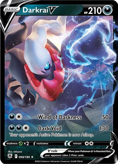 Darkrai V (SWSH10: Astral Radiance) Near Mint Holofoil