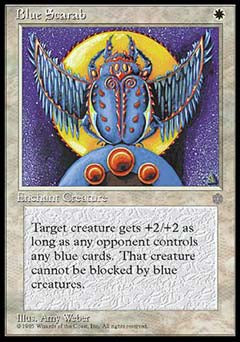 Blue Scarab (Ice Age) Light Play
