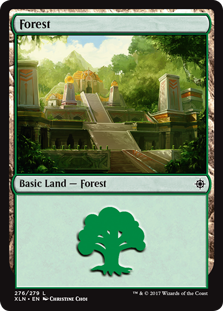 Forest (276) (Ixalan) Light Play