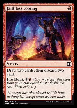 Faithless Looting (Eternal Masters) Medium Play Foil