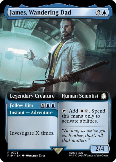 James, Wandering Dad (Extended Art) (Universes Beyond: Fallout) Light Play Foil