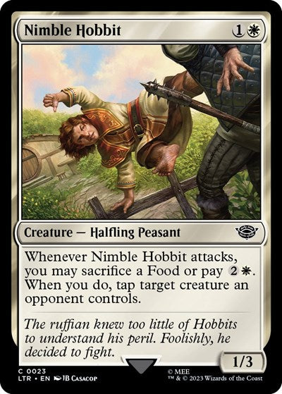 Nimble Hobbit (Universes Beyond: The Lord of the Rings: Tales of Middle-earth) Near Mint Foil