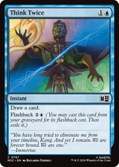 Think Twice (Commander: Marvel Super Heroes) Near Mint