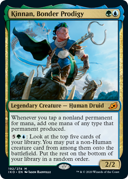Kinnan, Bonder Prodigy (Ikoria: Lair of Behemoths) Damaged / Poor
