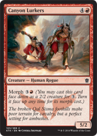 Canyon Lurkers (Khans of Tarkir) Light Play Foil