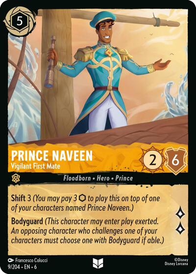 Prince Naveen - Vigilant First Mate (Azurite Sea) Near Mint Cold Foil