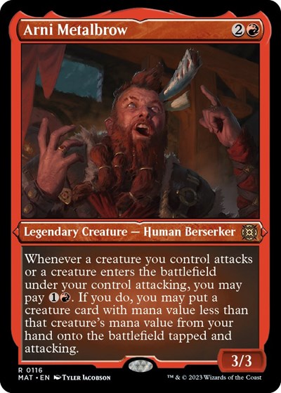 Arni Metalbrow (Foil Etched) (March of the Machine: The Aftermath) Near Mint Foil