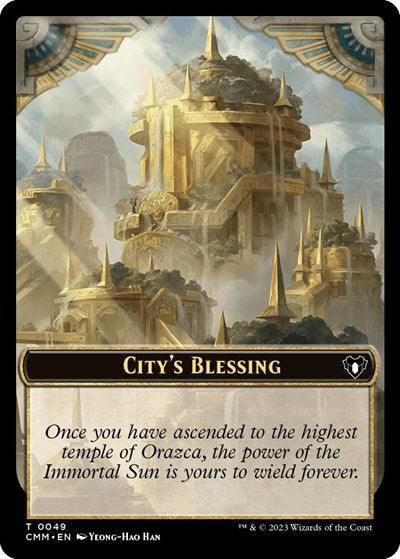 City's Blessing / Drake Double-Sided Token (Commander Masters) Light Play Foil
