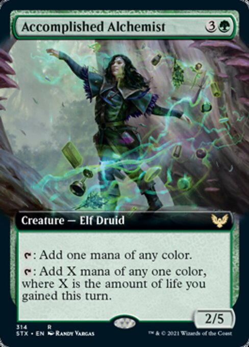 Accomplished Alchemist (Extended Art) (Strixhaven) Light Play
