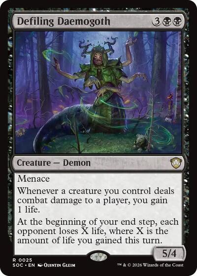 Defiling Daemogoth (Commander: Secrets of Strixhaven) Near Mint