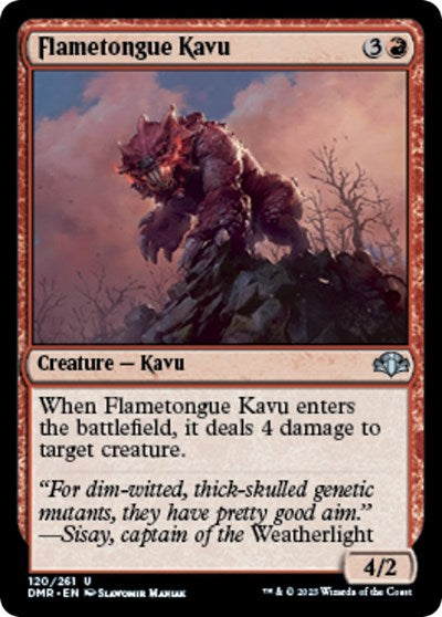 Flametongue Kavu (Dominaria Remastered) Near Mint