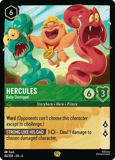 Hercules - Baby Demigod (Azurite Sea) Near Mint Cold Foil