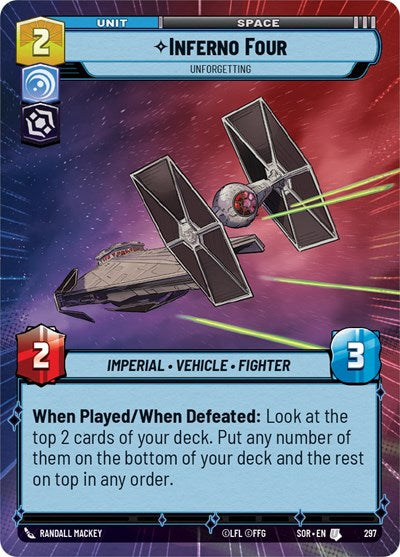 Inferno Four Unforgetting (Hyperspace) (Spark of Rebellion) Near Mint