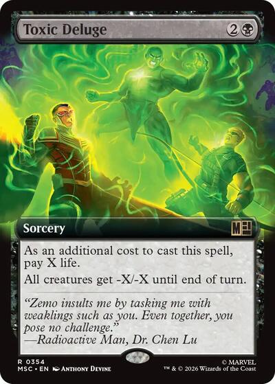 Toxic Deluge (Extended Art) (Commander: Marvel Super Heroes) Near Mint