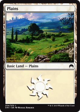 Plains (254) (Magic Origins) Light Play
