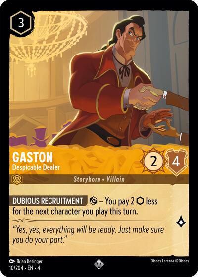 Gaston - Despicable Dealer (Ursula's Return) Near Mint Cold Foil
